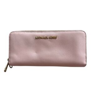 Michael Kors Women's Pink and Gold Wallet used condition